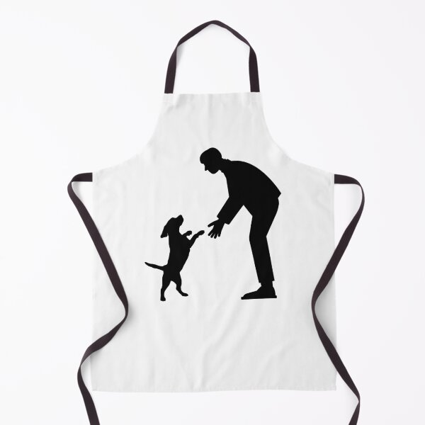 Item preview, Minimal Man and Dog Silhouette designed and sold by AnaPixMar.