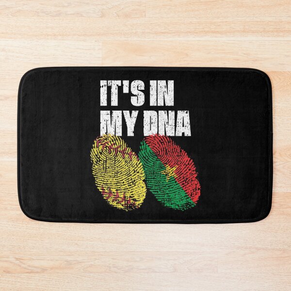 Item preview, IT'S IN MY DNA Softball - Burkina faso Flag Fingerprint  designed and sold by CosmoKitsch.