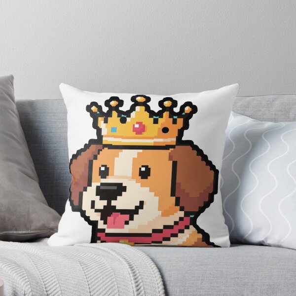 Item preview, Pixel Art Dog with Crown – Gamer and Fun Design designed and sold by AstronautMerch.