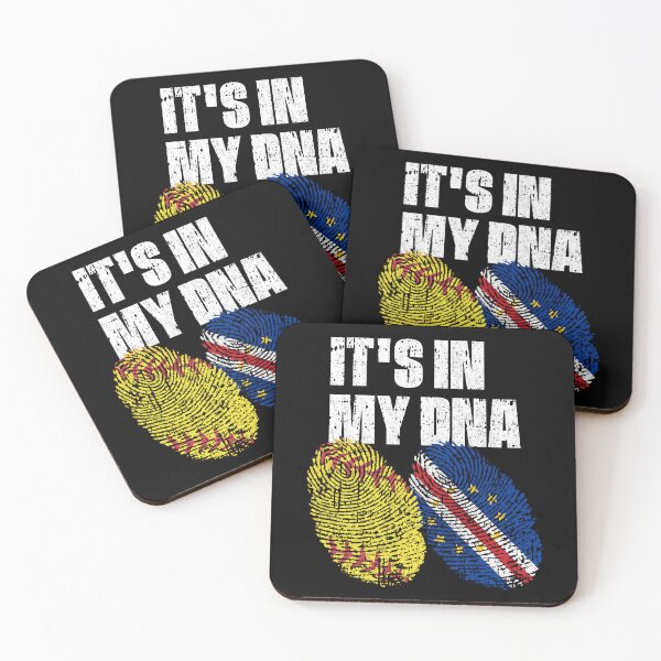 Item preview, IT'S IN MY DNA Softball - Cape Verde Flag Fingerprint  designed and sold by CosmoKitsch.