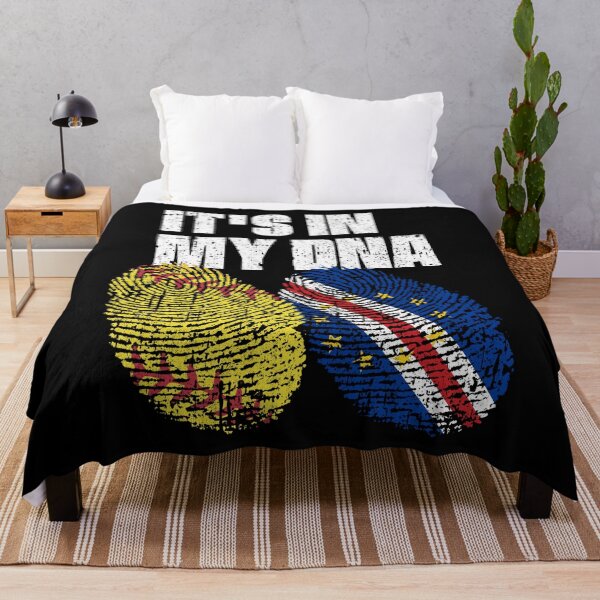 Item preview, IT'S IN MY DNA Softball - Cape Verde Flag Fingerprint designed and sold by CosmoKitsch.