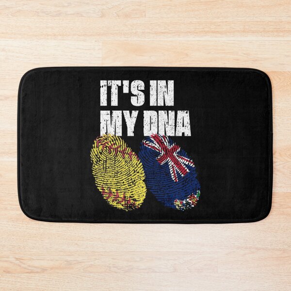 Item preview, IT'S IN MY DNA Softball - Cayman Islands Flag Fingerprint designed and sold by CosmoKitsch.