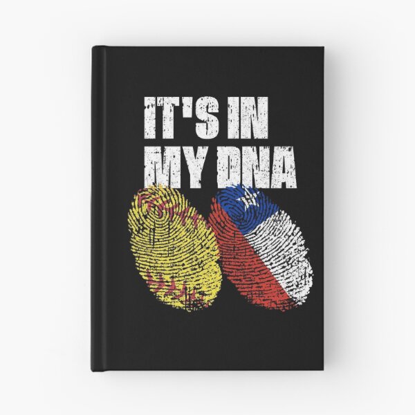 Item preview, IT'S IN MY DNA Softball - Chile Flag Fingerprint  designed and sold by CosmoKitsch.