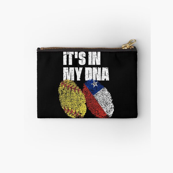 Item preview, IT'S IN MY DNA Softball - Chile Flag Fingerprint  designed and sold by CosmoKitsch.