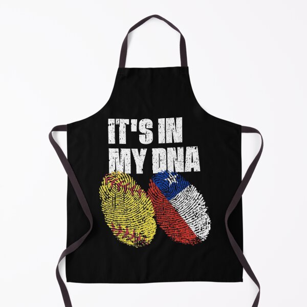 Item preview, IT'S IN MY DNA Softball - Chile Flag Fingerprint designed and sold by CosmoKitsch.
