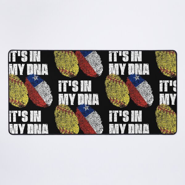 Item preview, IT'S IN MY DNA Softball - Chile Flag Fingerprint designed and sold by CosmoKitsch.