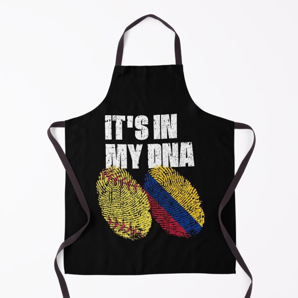 Item preview, IT'S IN MY DNA Softball - Colombia Flag Fingerprint  designed and sold by CosmoKitsch.