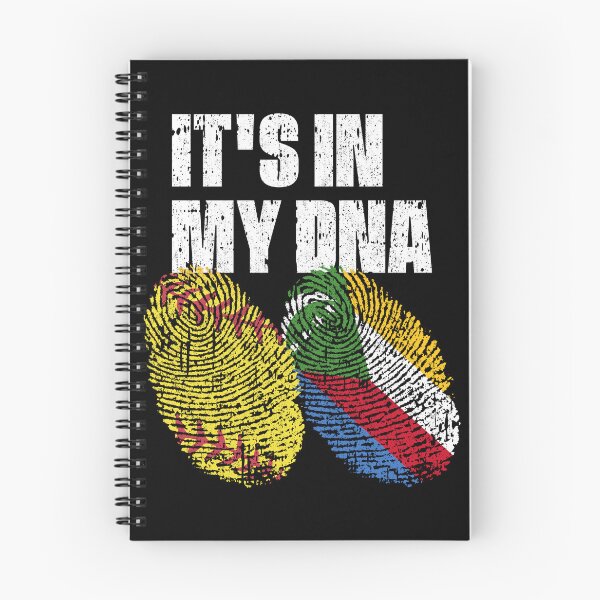 Item preview, IT'S IN MY DNA Softball - Comoros Flag Fingerprint designed and sold by CosmoKitsch.