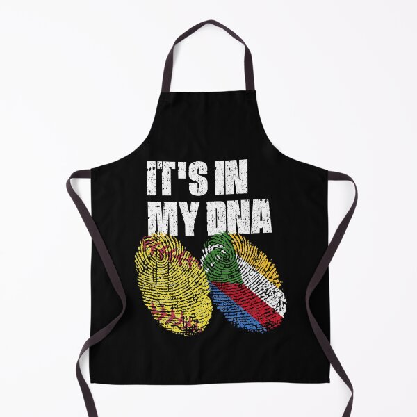 Item preview, IT'S IN MY DNA Softball - Comoros Flag Fingerprint  designed and sold by CosmoKitsch.