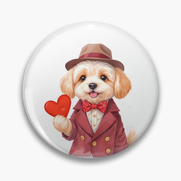 Item preview, Cute Schnoodle Dog Valentine Day designed and sold by Kedspicedesign.