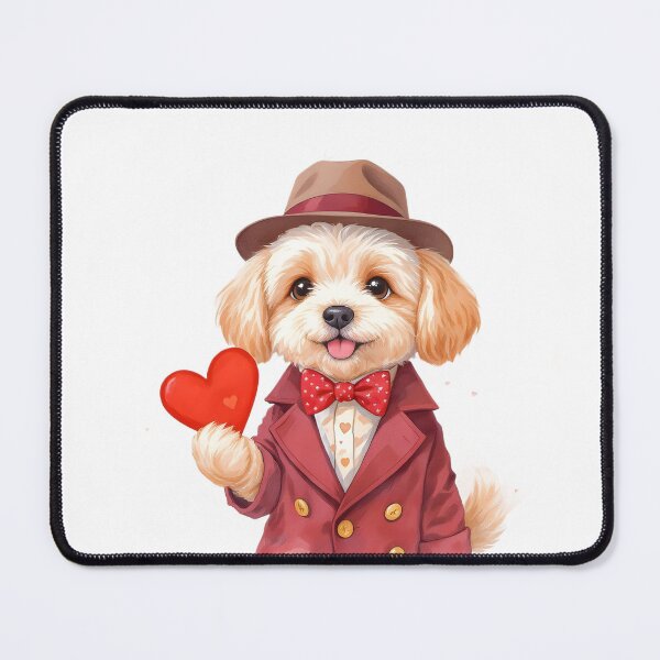 Item preview, Cute Schnoodle Dog Valentine Day designed and sold by Kedspicedesign.