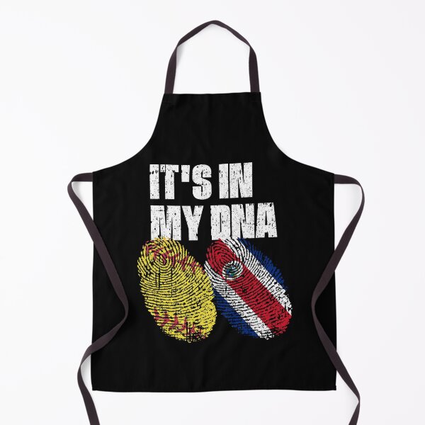 Item preview, IT'S IN MY DNA Softball - Costa Rica Flag Fingerprint designed and sold by CosmoKitsch.