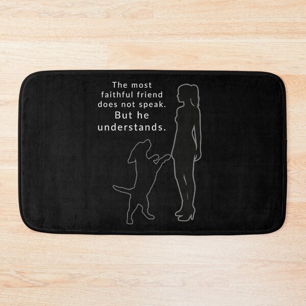 Item preview, Faithful Dog Silent Understanding Quote designed and sold by AnaPixMar.