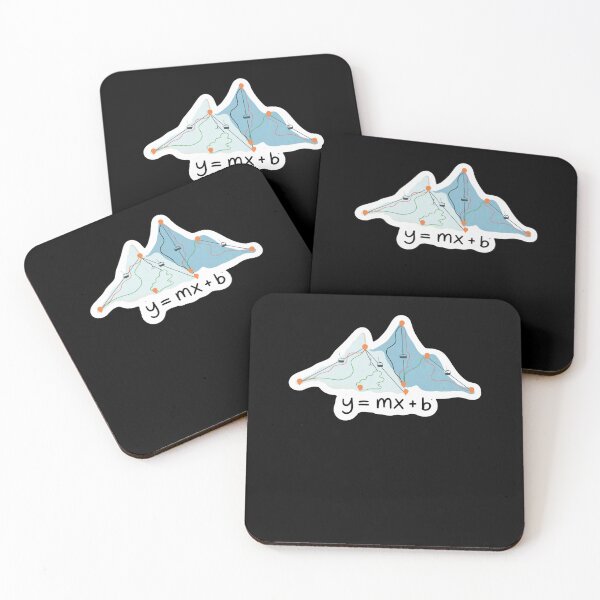 Item preview, Y=Mx+B Skiing Snowboarding designed and sold by krystalRomanart.
