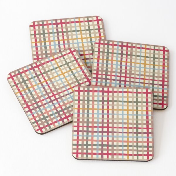 Item preview, Bold Multicolour Tartan Plaid Vibrant Check Pattern in Beige designed and sold by NoemiMarozsan.