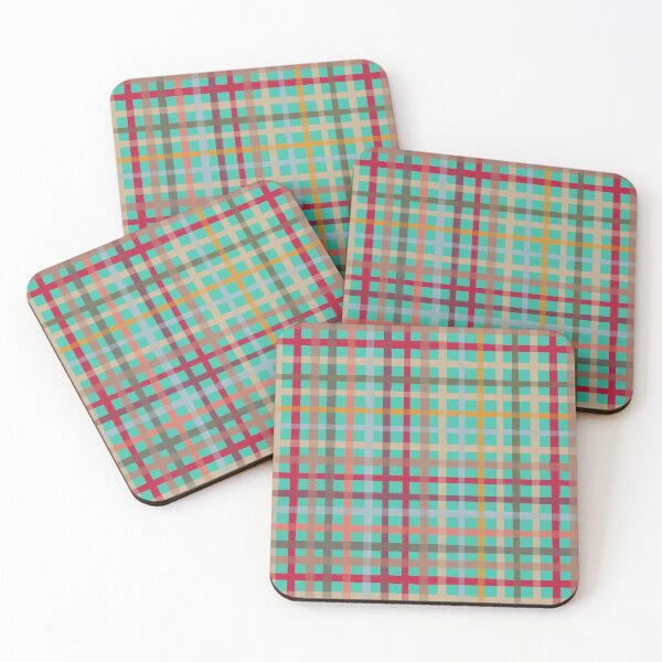 Item preview, Bold Multicolour Tartan Plaid Vibrant Check Pattern in Bright Mint designed and sold by NoemiMarozsan.