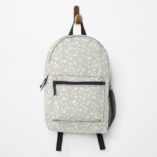 Item preview, Ditsy Dots - White on Putty/Beige designed and sold by itsjensworld.