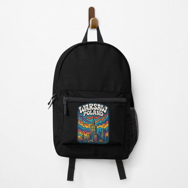 Item preview, Warsaw Poland Retro Trippy Art designed and sold by TomFrontierArt.