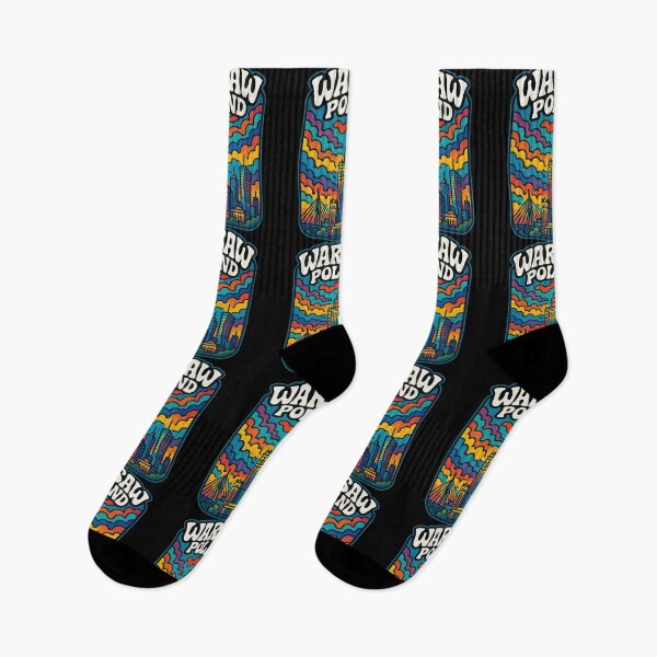 Item preview, Warsaw Poland Retro Trippy Art designed and sold by TomFrontierArt.