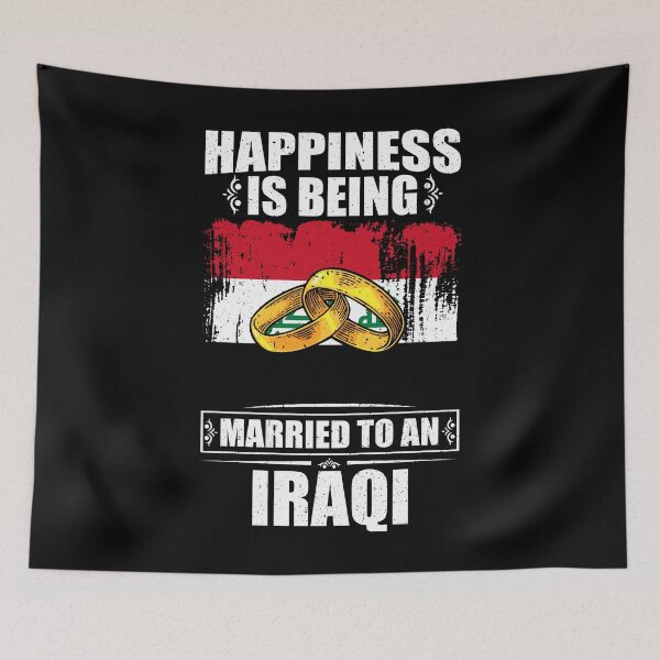 Item preview, Happiness Is Being Married To An Iraqi  designed and sold by GabbyKash.