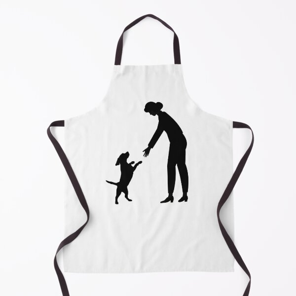 Item preview, Minimal Woman and Dog Silhouette designed and sold by AnaPixMar.
