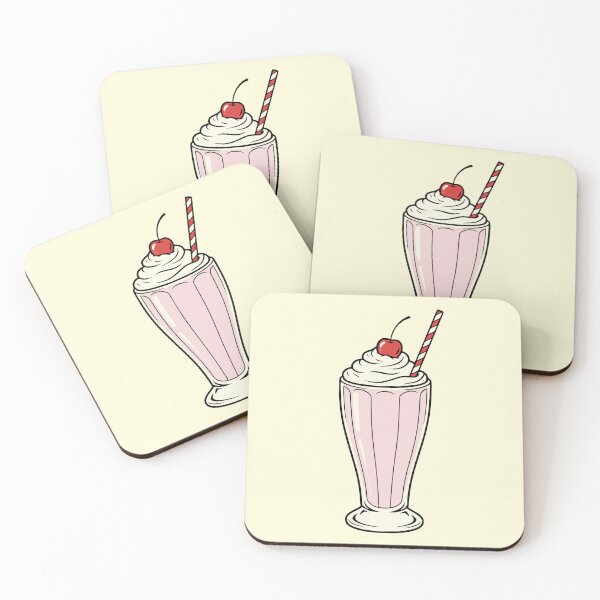 Item preview, Retro Strawberry Milkshake 50s Diner Aesthetic designed and sold by Imaginationbeyond.