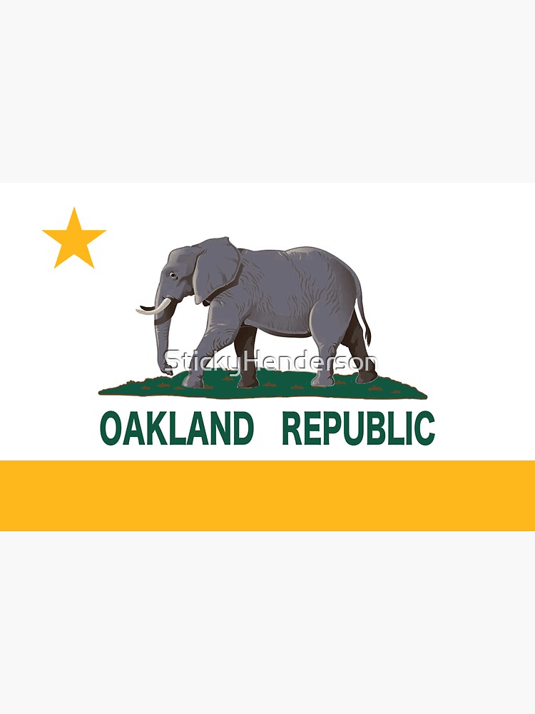 Oakland California Elephant Tshirt Kelly Green 