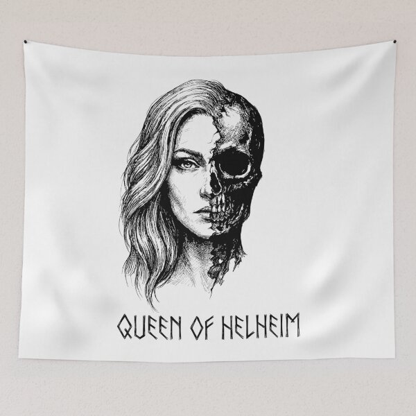 Item preview, The Dual Queen - Goddess Hel Norse Mythology designed and sold by bapupa.