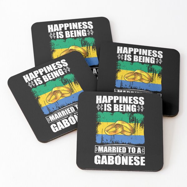 Item preview, Happiness Is Being Married To A Gabonese  designed and sold by GabbyKash.