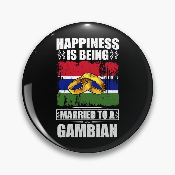 Item preview, Happiness Is Being Married To A Gambian  designed and sold by GabbyKash.