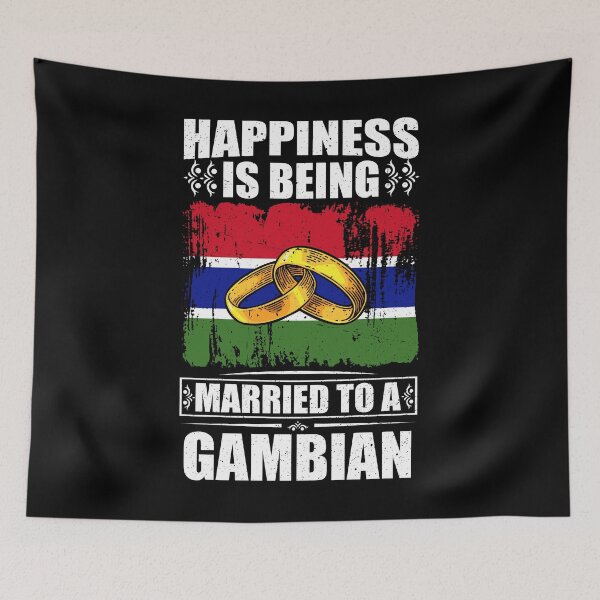Item preview, Happiness Is Being Married To A Gambian  designed and sold by GabbyKash.