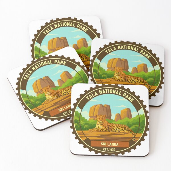 Item preview, Yala National Park Sri Lanka Vintage Leopard Safari designed and sold by MT-Hub | Cute Aesthetic Art, Stickers & Phone Cases.