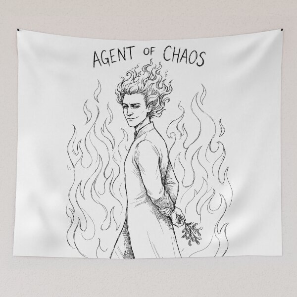 Item preview, Fire and Mistletoe - Loki God Norse Mythology designed and sold by bapupa.