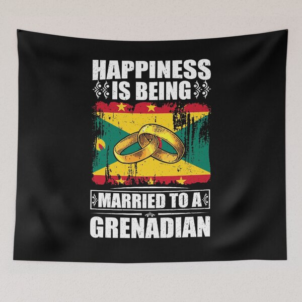 Item preview, Happiness Is Being Married To A Grenadian  designed and sold by GabbyKash.