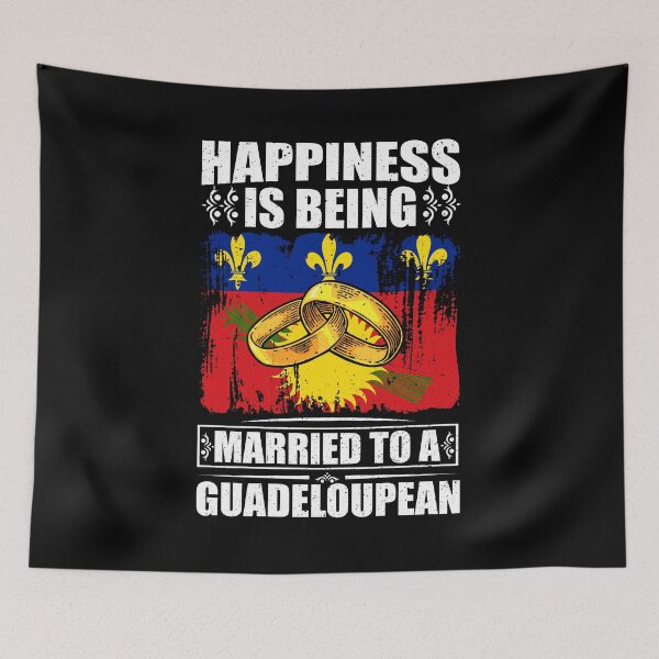 Item preview, Happiness Is Being Married To A Guadeloupean  designed and sold by GabbyKash.