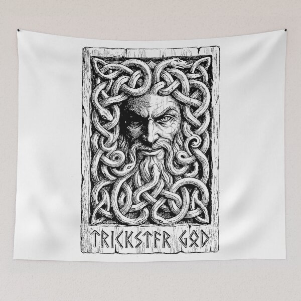 Item preview, The Trickster's Knot - Loki God Norse Mythology designed and sold by bapupa.