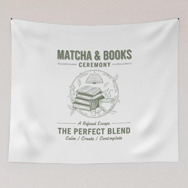 Item preview, Matcha Books Ceremony The Perfect Blend designed and sold by LuminOrb.