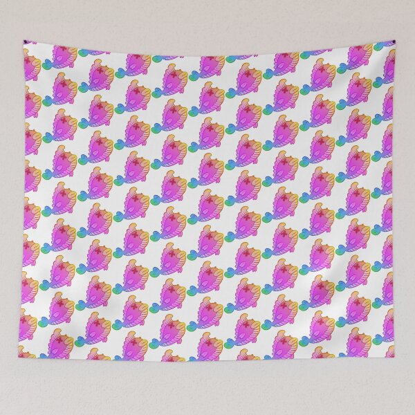 Item preview, Cute Dead Rainbow Fish Cartoon – Funny Spooky Fish Sticker & Shirt designed and sold by Figuros.