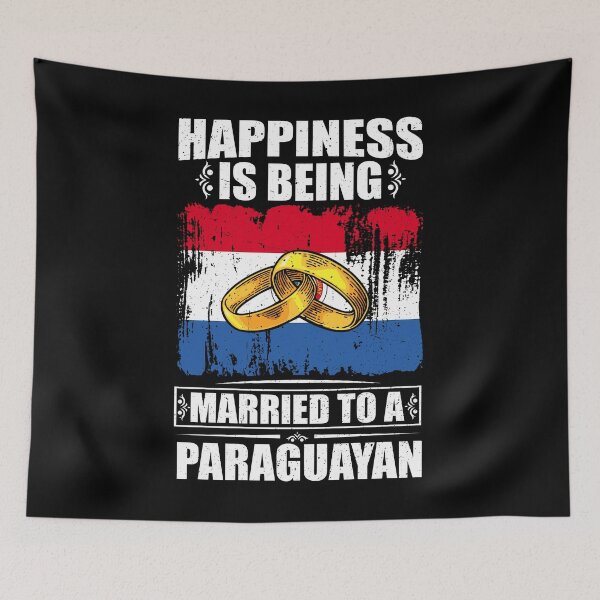 Item preview, Happiness Is Being Married To A Paraguayan designed and sold by GabbyKash.