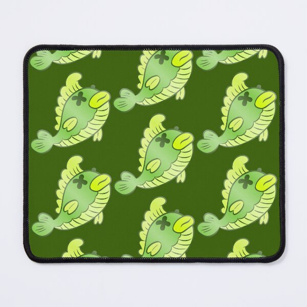 Item preview, Cute Dead Green Fish Cartoon – Funny Spooky Fish Sticker & Shirt designed and sold by Figuros.