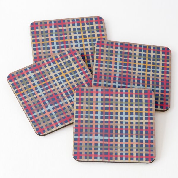Item preview, Bold Multicolour Tartan Plaid Vibrant Check Pattern in Midnight Blue designed and sold by NoemiMarozsan.