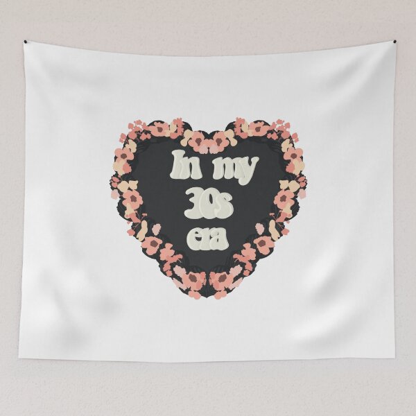 Item preview, In my Thirties Era Love Heart Birthday Cake designed and sold by FreeOrca.