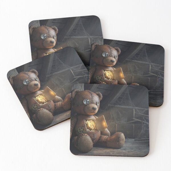 Item preview, The Forgotten Bear - A Lonely Steampunk Teddy Bear with a Heart designed and sold by Neon Nature Studio.