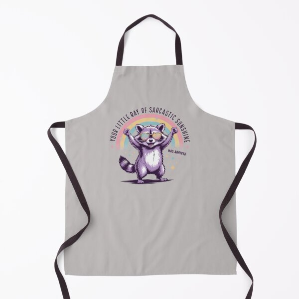 Item preview, Your Little Ray of Sarcastic Sunshine Raccoon | Funny Rainbow Trash Panda Meme Art designed and sold by Golden Blaze Studio.