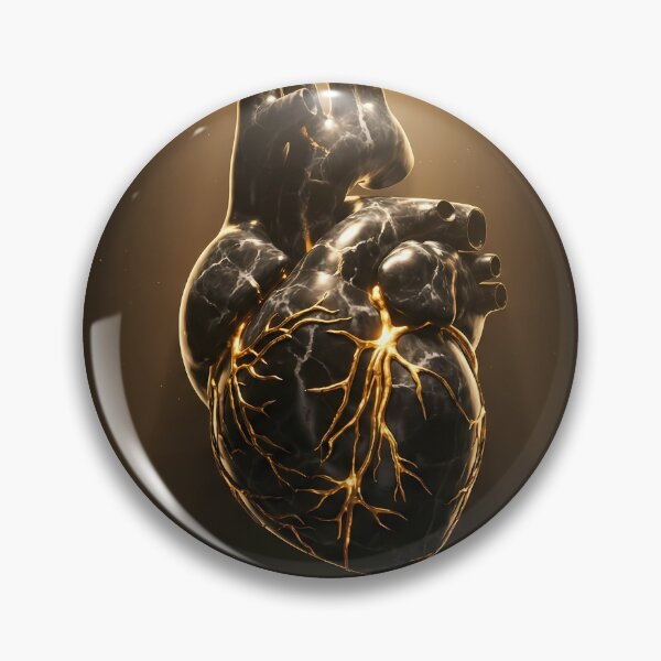 Item preview, Kintsugi Heart - Golden Healing & Resilience designed and sold by Neon Nature Studio.