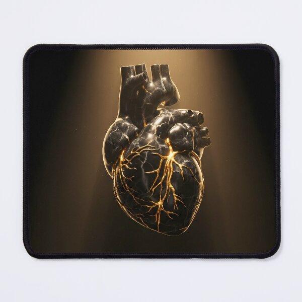 Item preview, Kintsugi Heart - Golden Healing & Resilience designed and sold by Neon Nature Studio.
