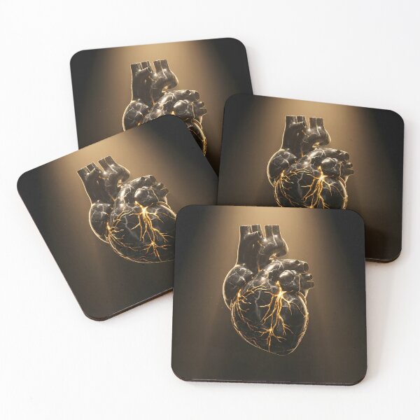 Item preview, Kintsugi Heart - Golden Healing & Resilience designed and sold by Neon Nature Studio.