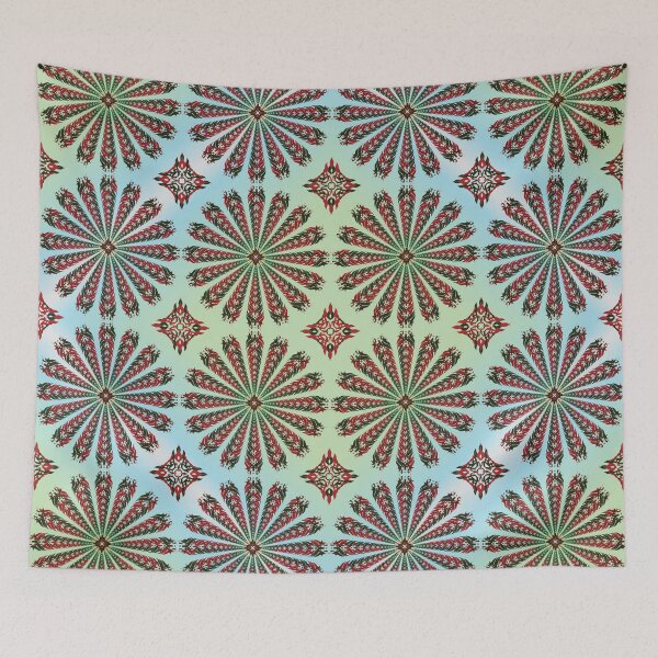 Item preview, Harmony Flame Garden Pattern designed and sold by OIL Pattern Design .