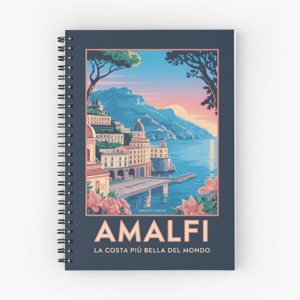 Item preview, Vintage Travel Poster - Amalfi Coast Italy designed and sold by Museum Of Non-Existing Art.
