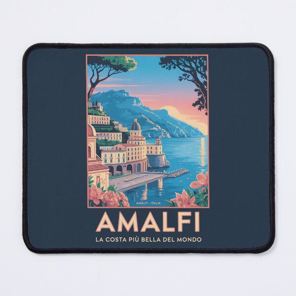 Item preview, Vintage Travel Poster - Amalfi Coast Italy designed and sold by Museum Of Non-Existing Art.
